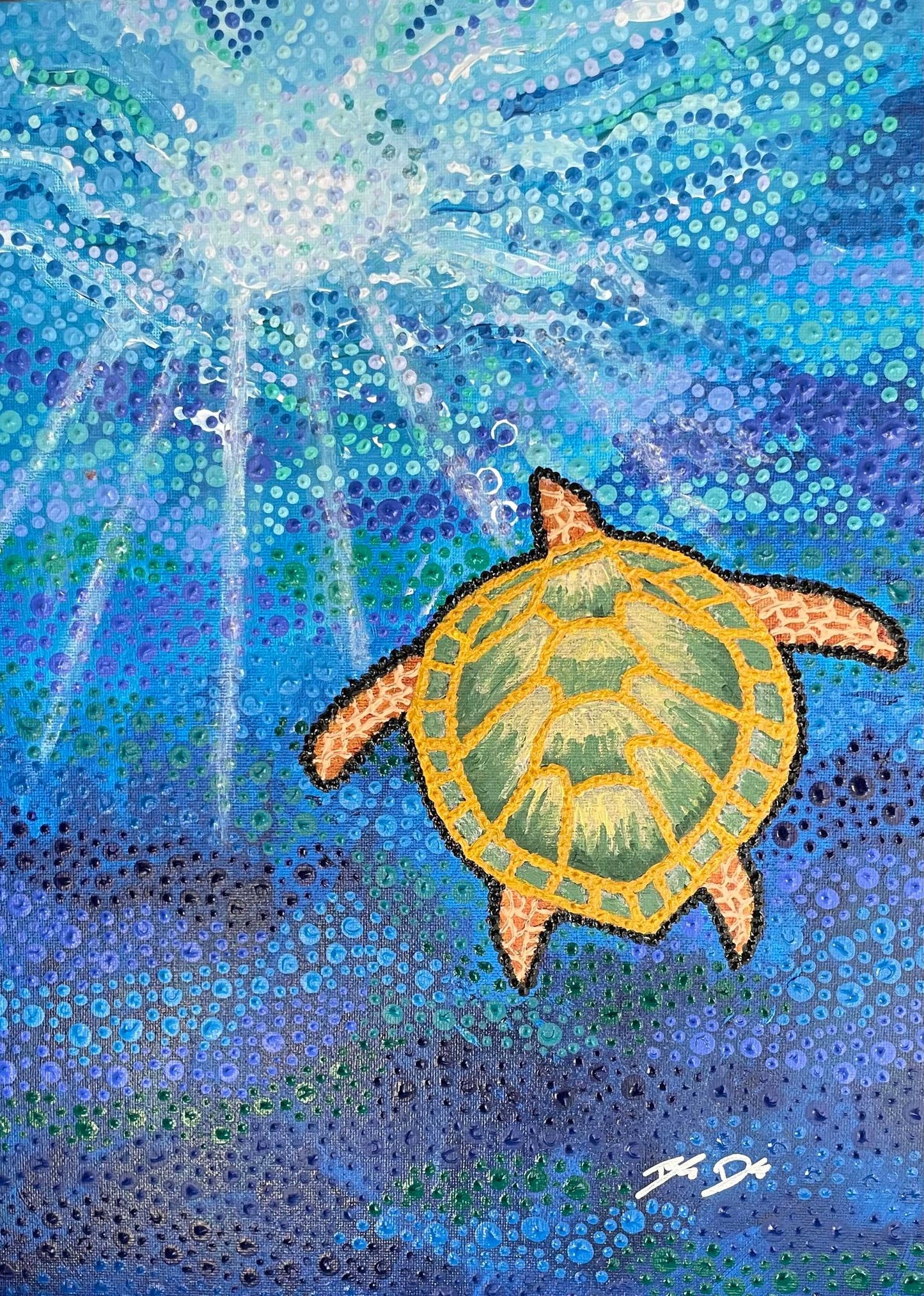Swim in the Light - Original Artwork