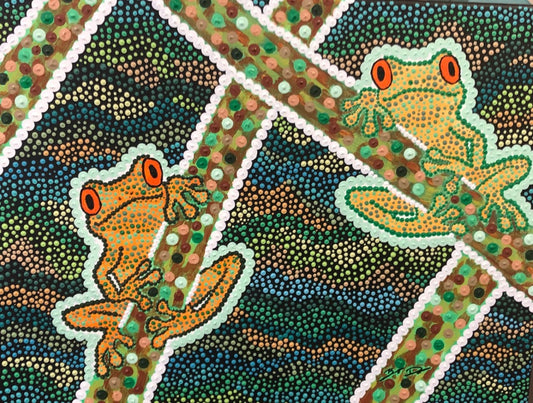 Green Tree Frogs - Original Artwork