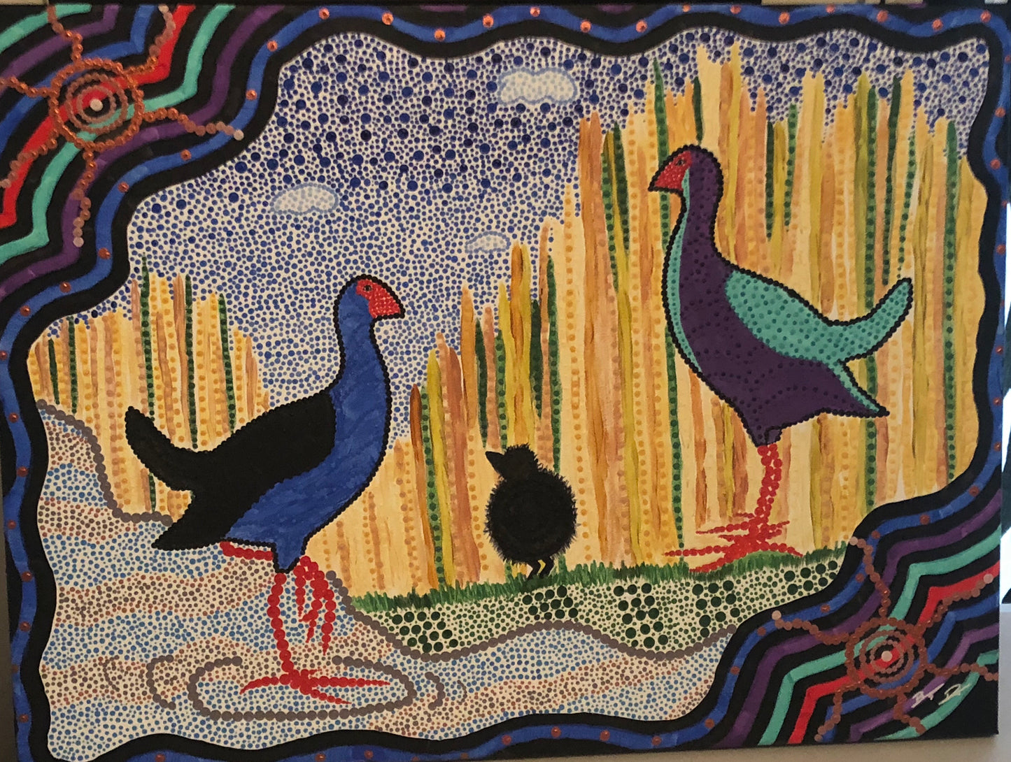 Swamp Hen Family - Print