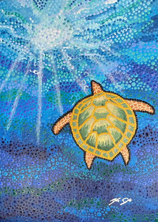Swim in the Light - Original Artwork
